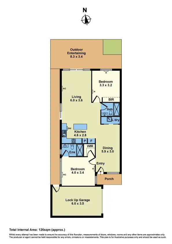 Floorplan of Homely unit listing, 4/85 Gordon Street, Newport VIC 3015