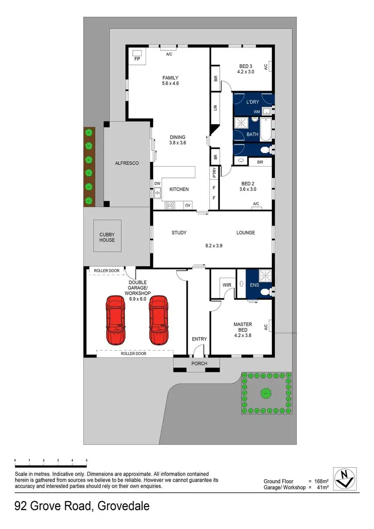 Floorplan of Homely house listing, 92 Grove Road, Grovedale VIC 3216