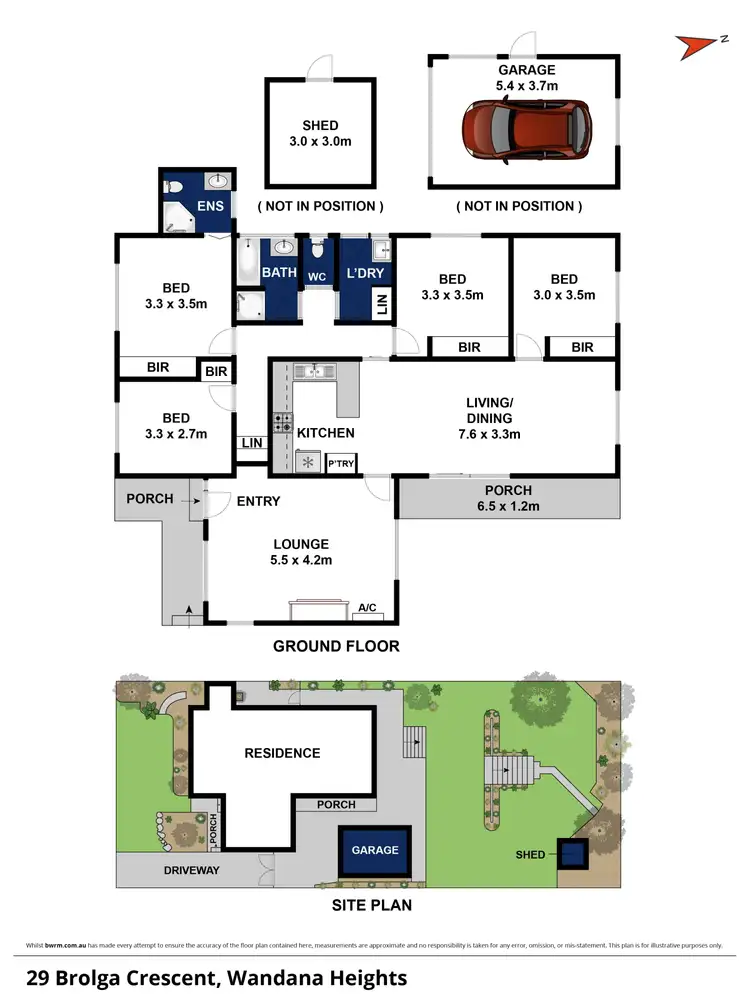 Floorplan of Homely house listing, 29 Brolga Crescent, Wandana Heights VIC 3216