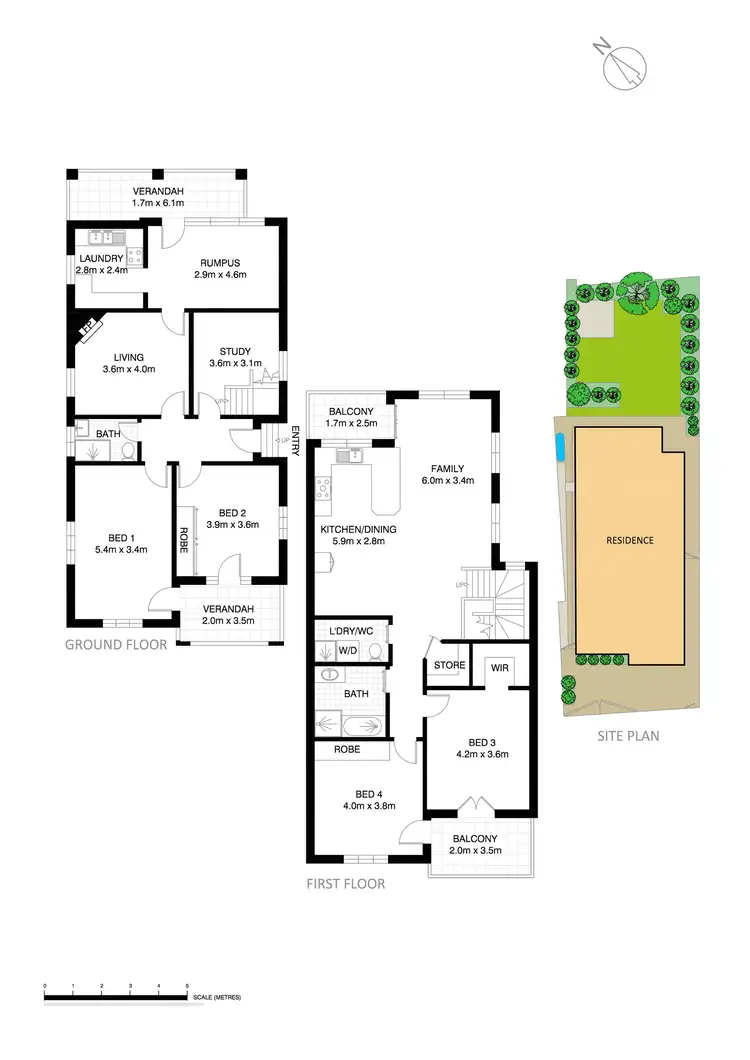Floorplan of Homely house listing, 43 Station Street, Tempe NSW 2044