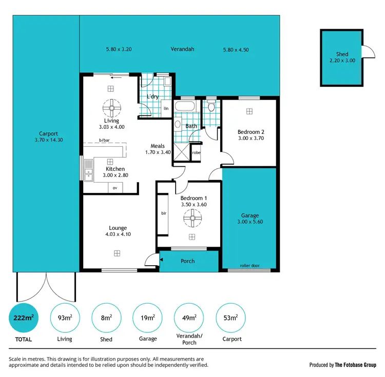 Floorplan of Homely unit listing, 5/76 Scenic Way, Hackham SA 5163