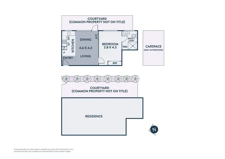 Floorplan of Homely apartment listing, 2/184 Barkly Street, Fitzroy North VIC 3068