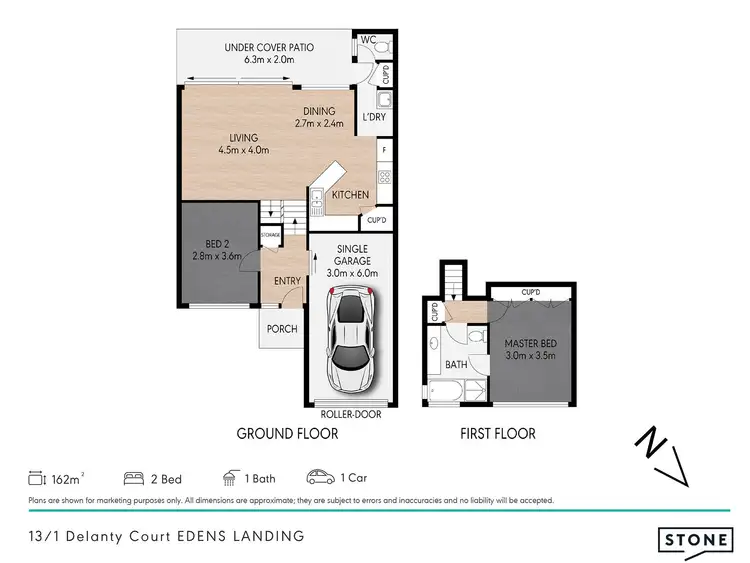 Floorplan of Homely townhouse listing, 13/1 Delanty Court, Edens Landing QLD 4207