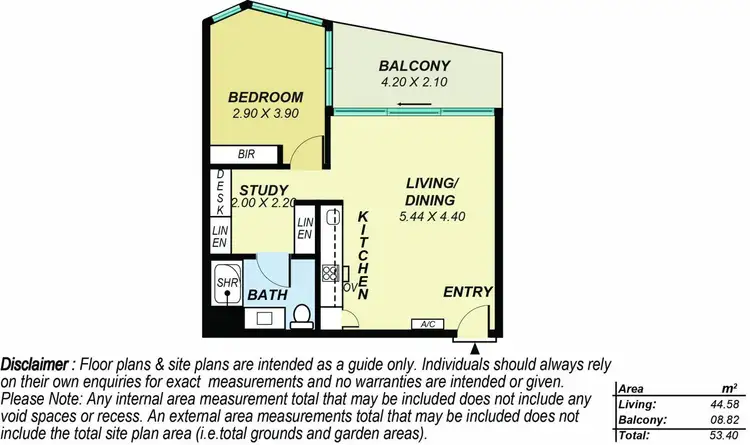 Floorplan of Homely unit listing, 803/421 King William Street, Adelaide SA 5000
