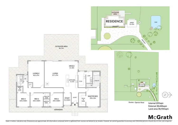 Floorplan of Homely house listing, 302 Gordon - Egerton Road, Mount Egerton VIC 3352