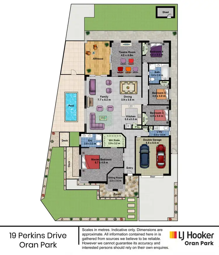 Floorplan of Homely house listing, 29 Perkins Drive, Oran Park NSW 2570