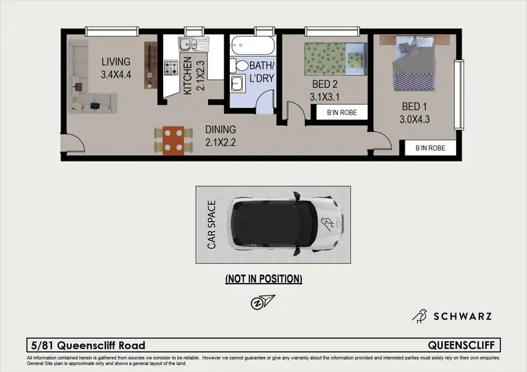 Floorplan of Homely apartment listing, 5/81 Queenscliff Road, Queenscliff NSW 2096