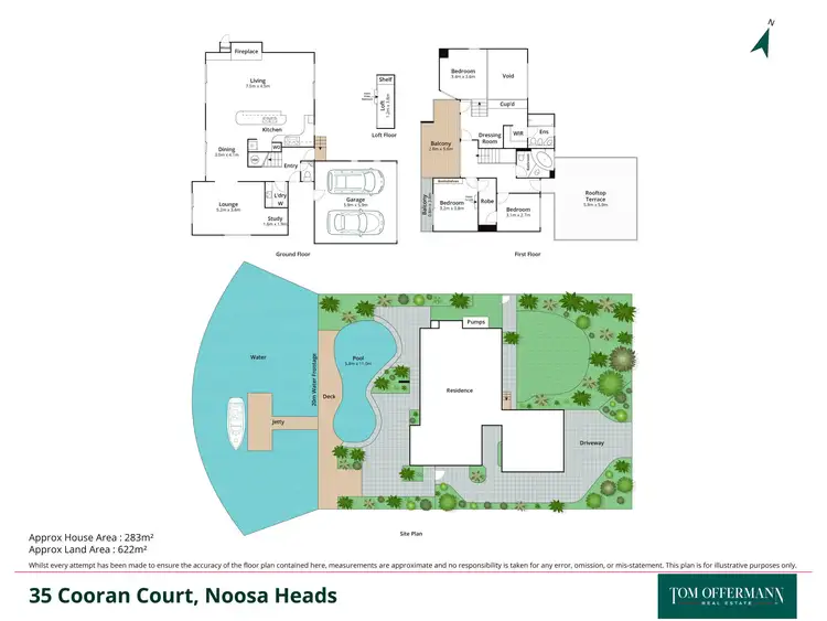 Floorplan of Homely house listing, 35 Cooran Court, Noosa Heads QLD 4567