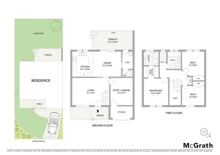 Floorplan of Homely semi-detached listing, 21 Jersey Avenue, Mortdale NSW 2223
