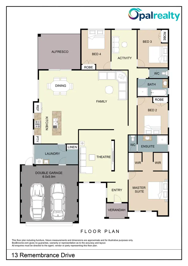 Floorplan of Homely house listing, 13 Remembrance Drive, Baldivis WA 6171
