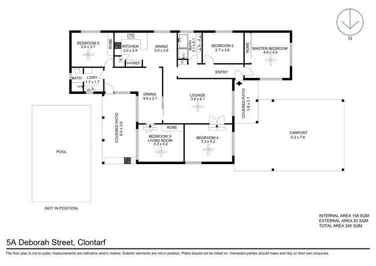 Floorplan of Homely house listing, 5A Deborah Street, Clontarf QLD 4019