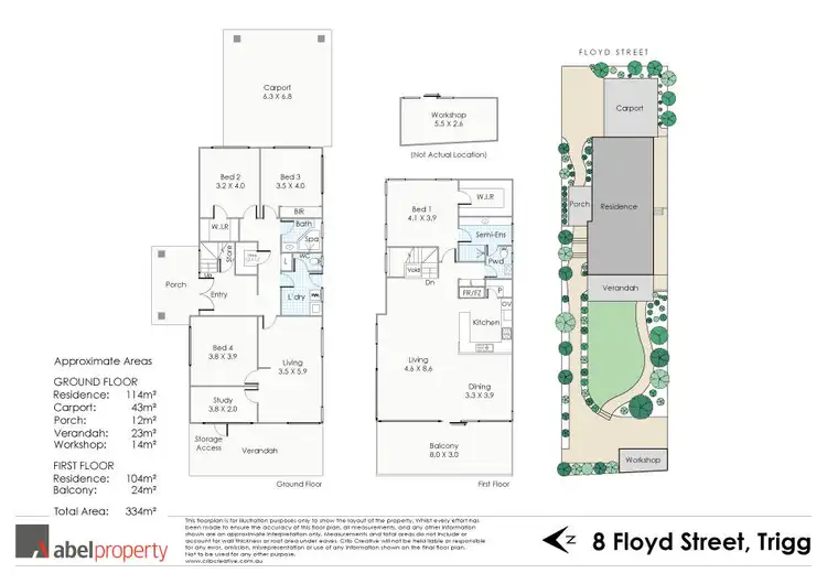 Floorplan of Homely house listing, 8 Floyd Street, Trigg WA 6029