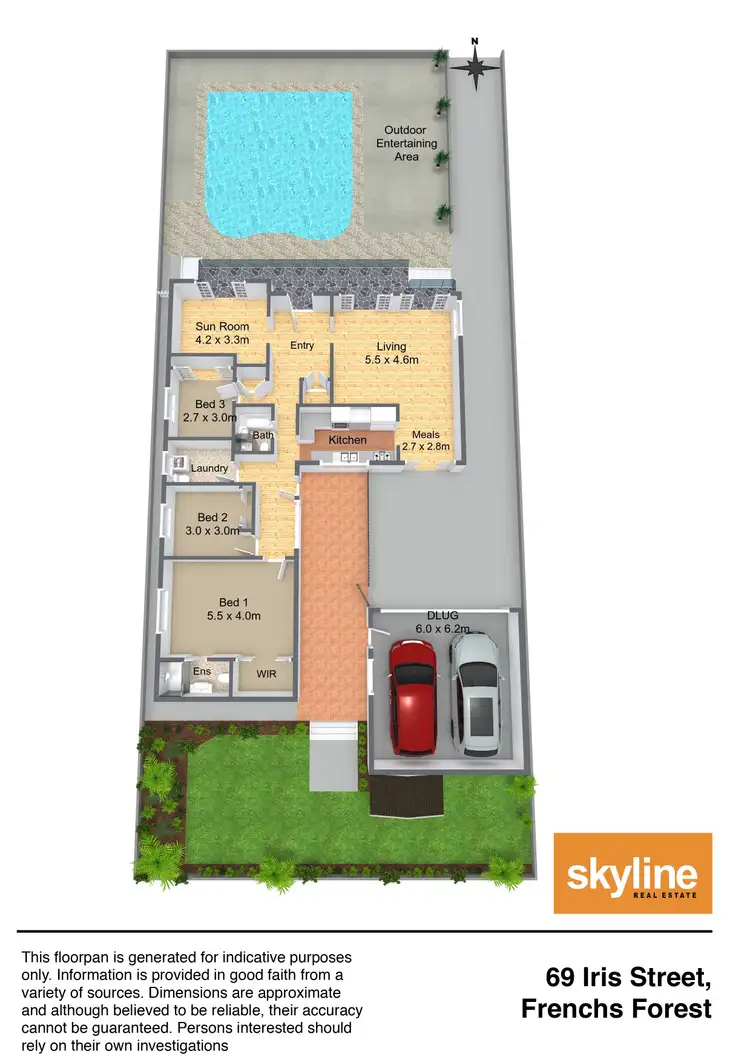 Floorplan of Homely house listing, 69 Iris Street, Frenchs Forest NSW 2086