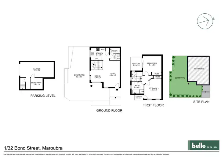 Floorplan of Homely apartment listing, 1/32 Bond Street, Maroubra NSW 2035