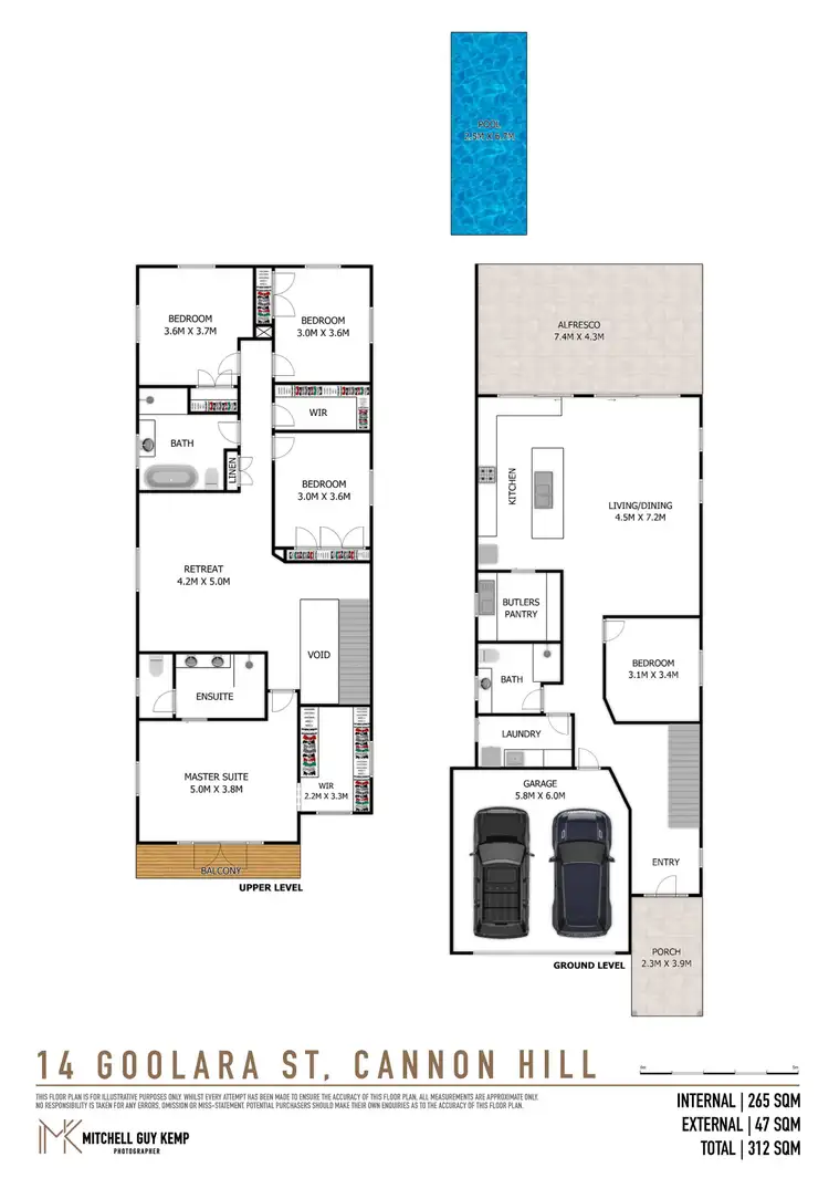 Floorplan of Homely house listing, 14 Goolara Street, Cannon Hill QLD 4170