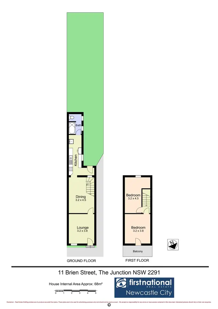 Floorplan of Homely terrace listing, 11 Brien Street, The Junction NSW 2291