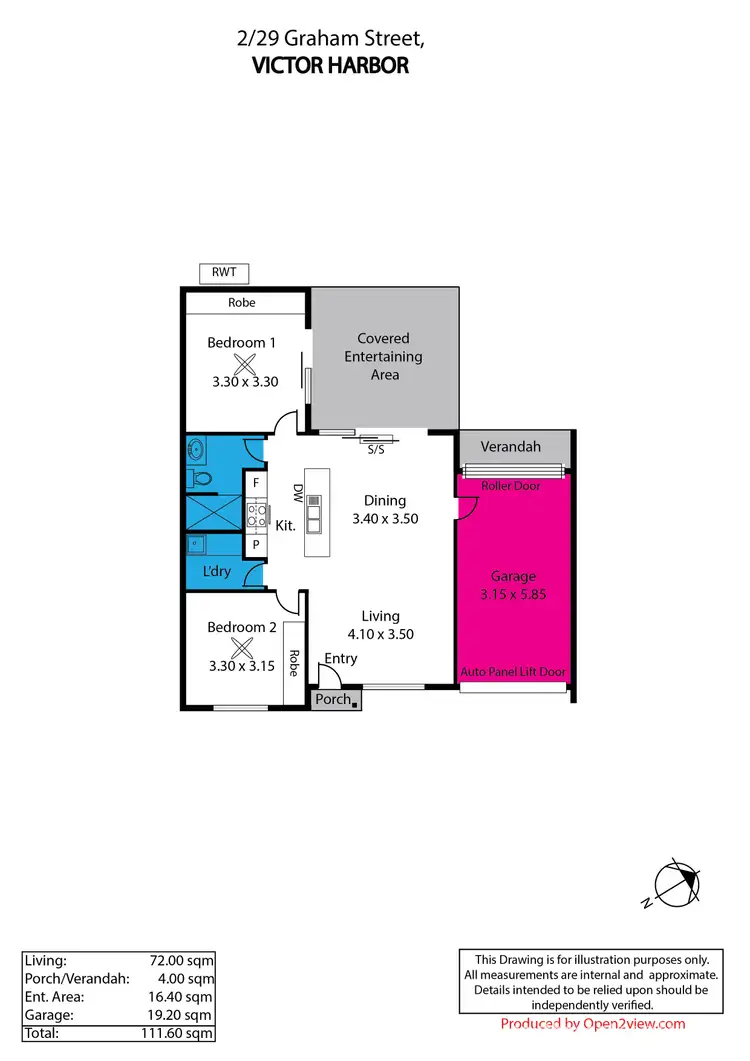 Floorplan of Homely unit listing, 2/29 Graham Street, Victor Harbor SA 5211