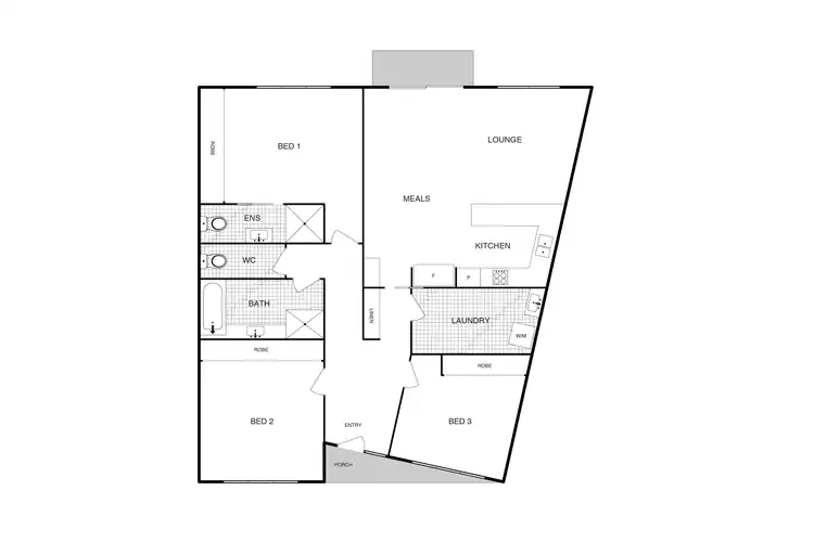 Floorplan of Homely unit listing, 2/54 Totterdell Street, Belconnen ACT 2617