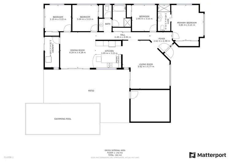 Floorplan of Homely house listing, 16 Melia Close, Mount Sheridan QLD 4868
