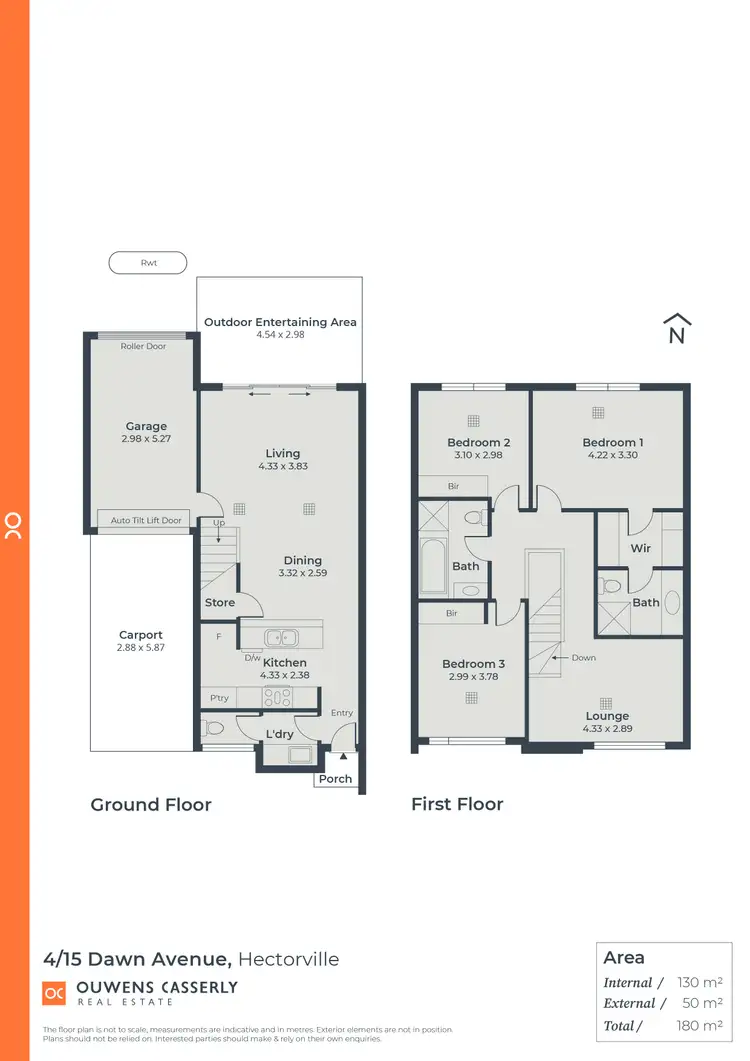 Floorplan of Homely townhouse listing, 4/15 Dawn Avenue, Hectorville SA 5073