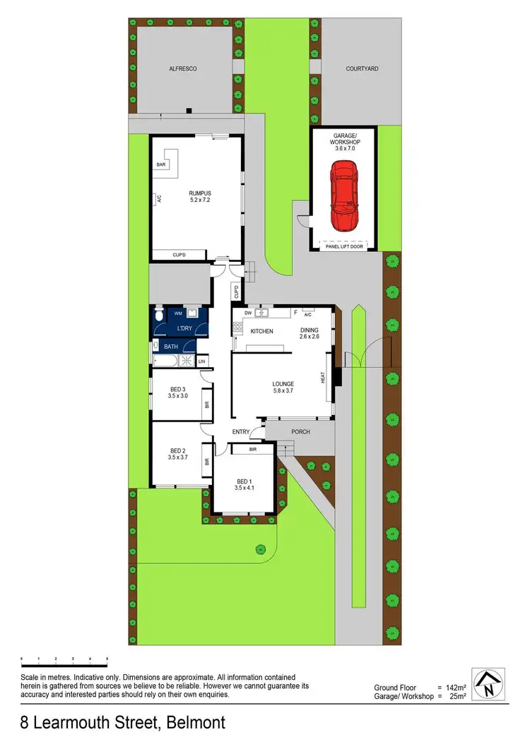 Floorplan of Homely house listing, 8 Learmouth Street, Belmont VIC 3216