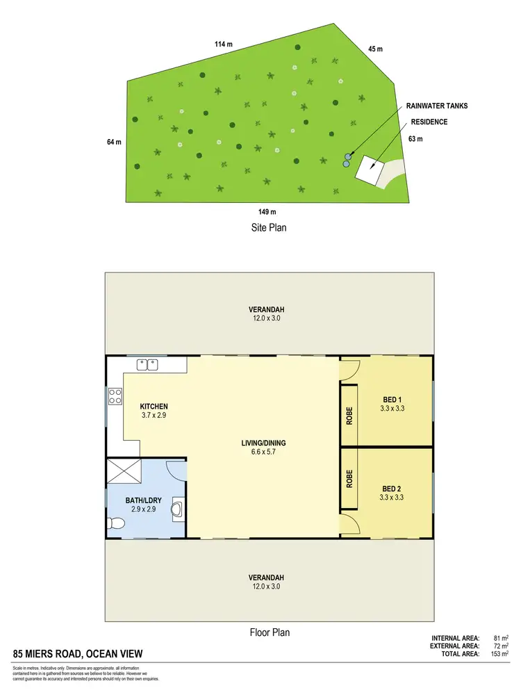 Floorplan of Homely house listing, 85 Miers Road, Ocean View QLD 4521