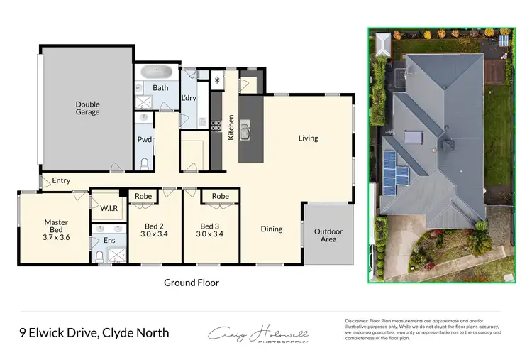 Floorplan of Homely house listing, 9 Elwick Drive, Clyde North VIC 3978