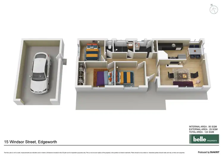 Floorplan of Homely house listing, 15 Windsor Street, Edgeworth NSW 2285