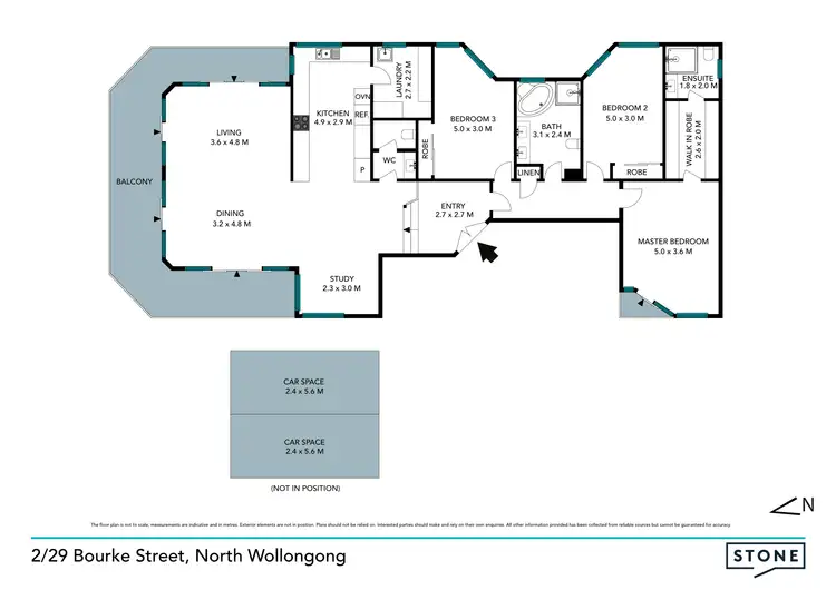 Floorplan of Homely apartment listing, 2/29 Bourke Street, Wollongong NSW 2500