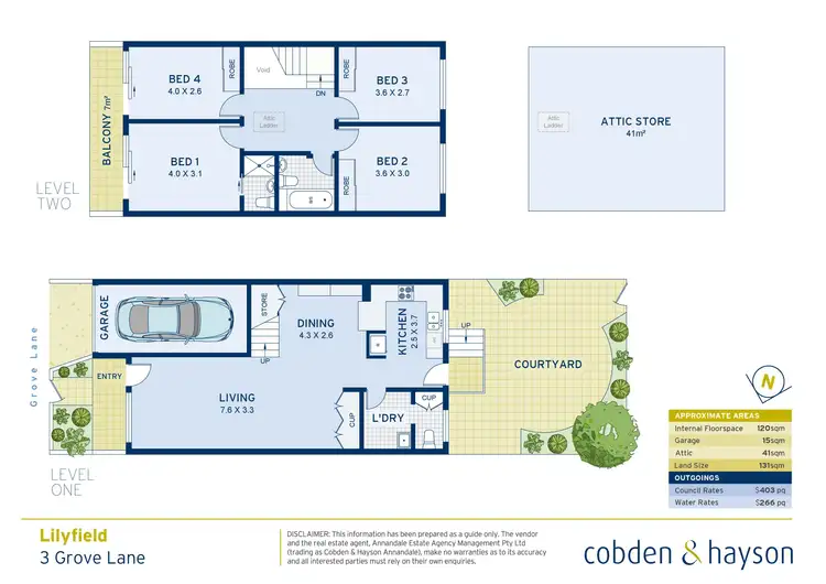 Floorplan of Homely house listing, 3 Grove Lane, Lilyfield NSW 2040