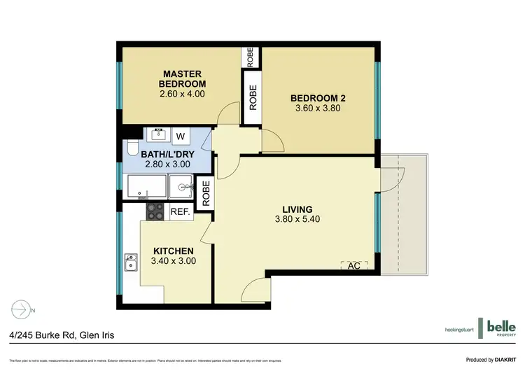 Floorplan of Homely unit listing, 4/245 Burke Road, Glen Iris VIC 3146