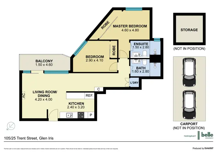 Floorplan of Homely unit listing, 105/25 Trent Street, Glen Iris VIC 3146