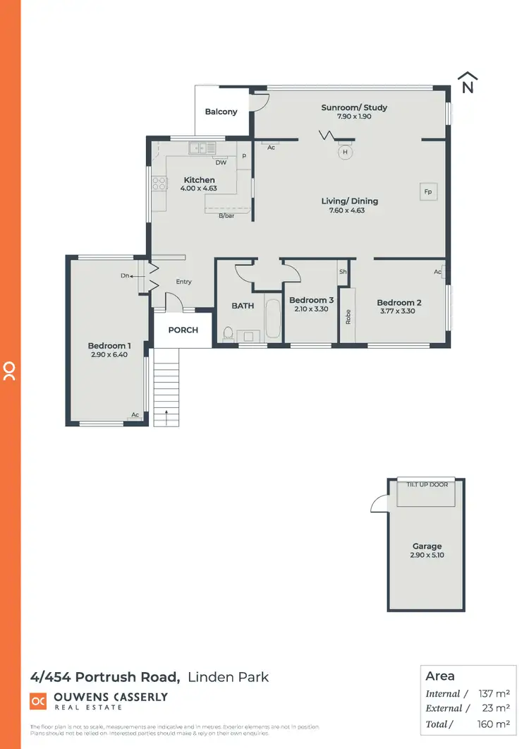 Floorplan of Homely unit listing, 4/454 Portrush Road, Linden Park SA 5065