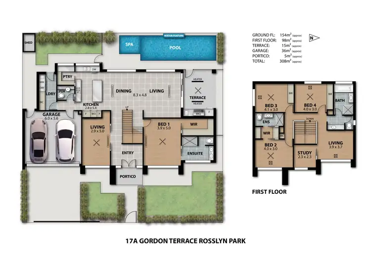 Floorplan of Homely house listing, 17A Gordon Terrace, Rosslyn Park SA 5072