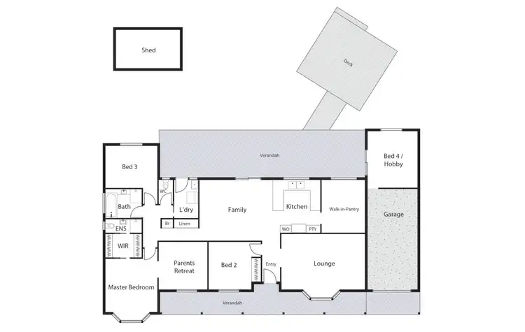 Floorplan of Homely house listing, 14 Bunbury Street, Stirling ACT 2611