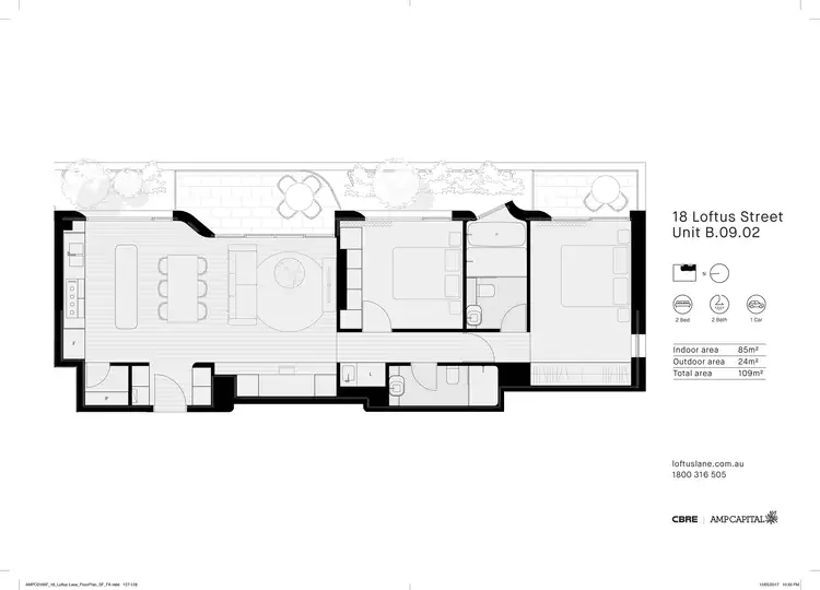 Floorplan of Homely apartment listing, 902/18 Loftus Street, Sydney NSW 2000