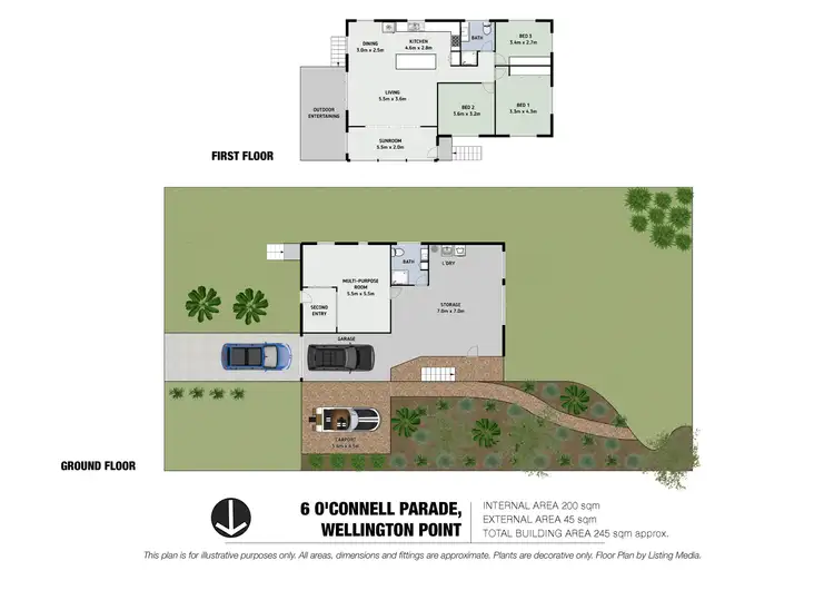 Floorplan of Homely house listing, 6 O'Connell Parade, Wellington Point QLD 4160