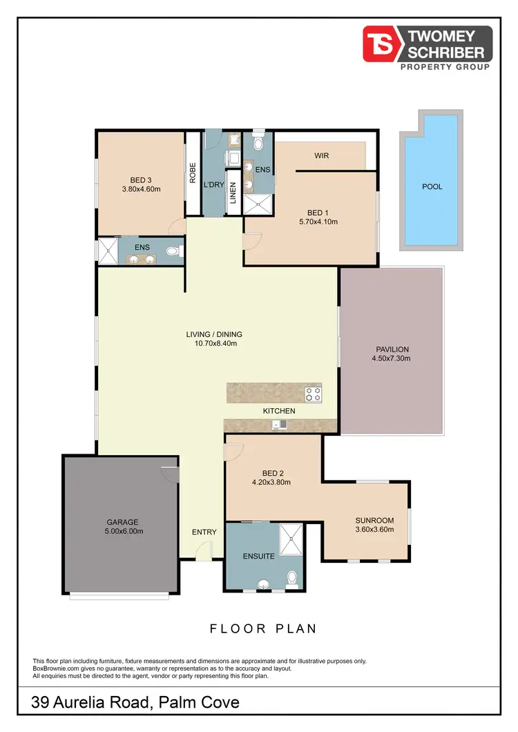 Floorplan of Homely house listing, 39 Aurelia Road, Palm Cove QLD 4879