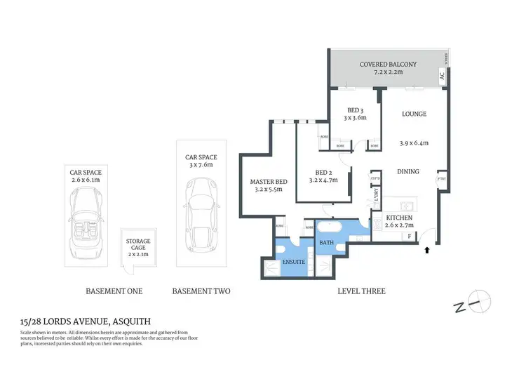Floorplan of Homely unit listing, 15/28 Lords Avenue, Asquith NSW 2077