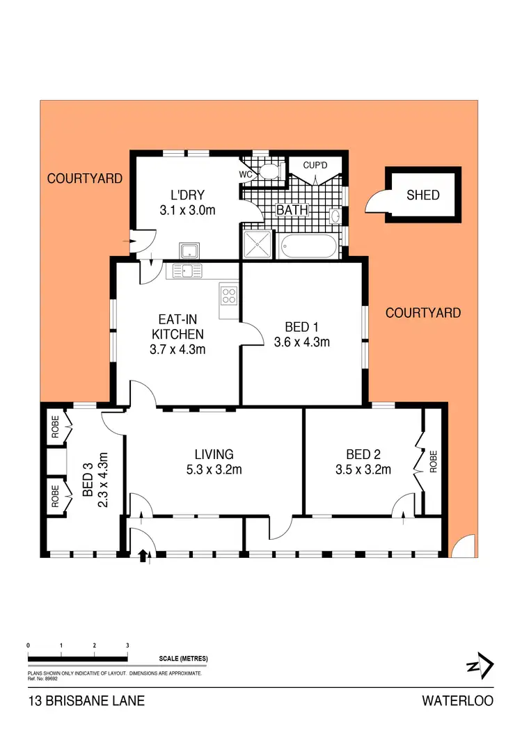 Floorplan of Homely house listing, 1-3 Brisbane Lane, Waterloo NSW 2017