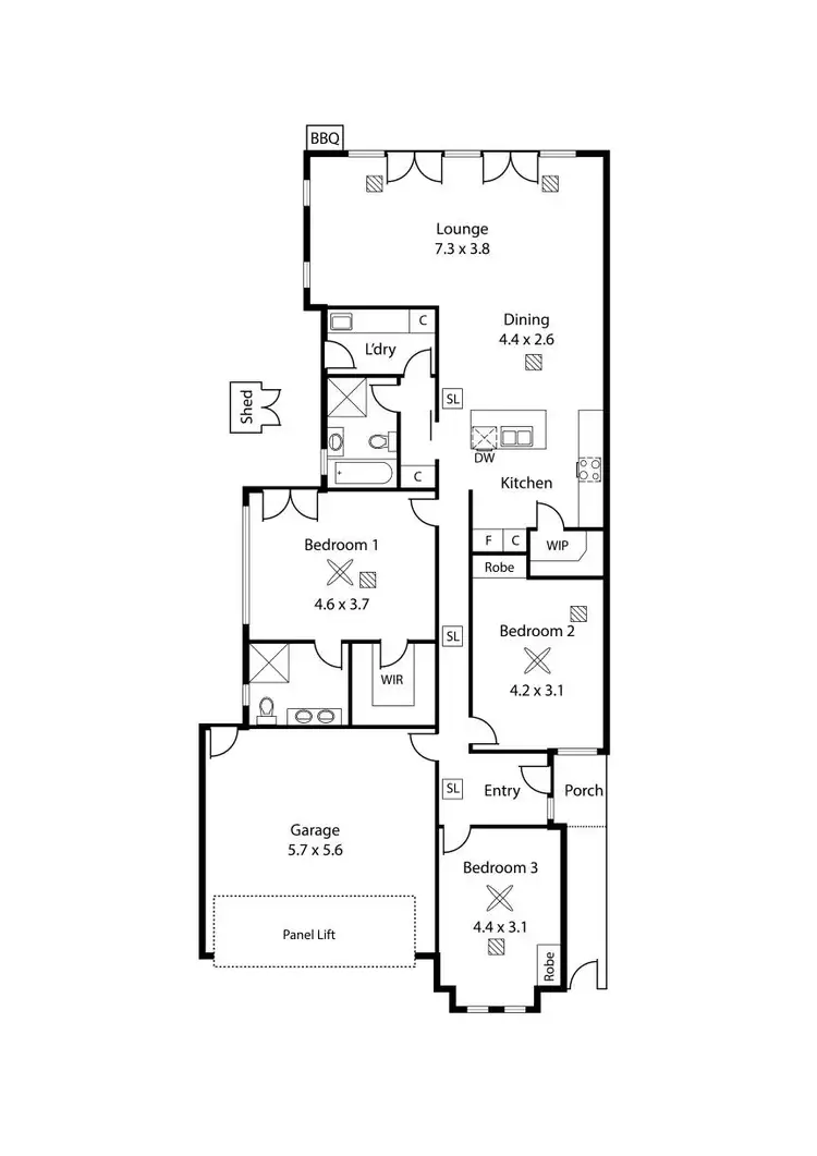 Floorplan of Homely house listing, 19 Wallis Street, Parkside SA 5063