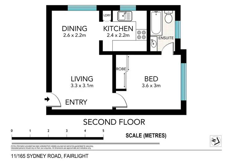 Floorplan of Homely apartment listing, 11/165 Sydney Road, Fairlight NSW 2094