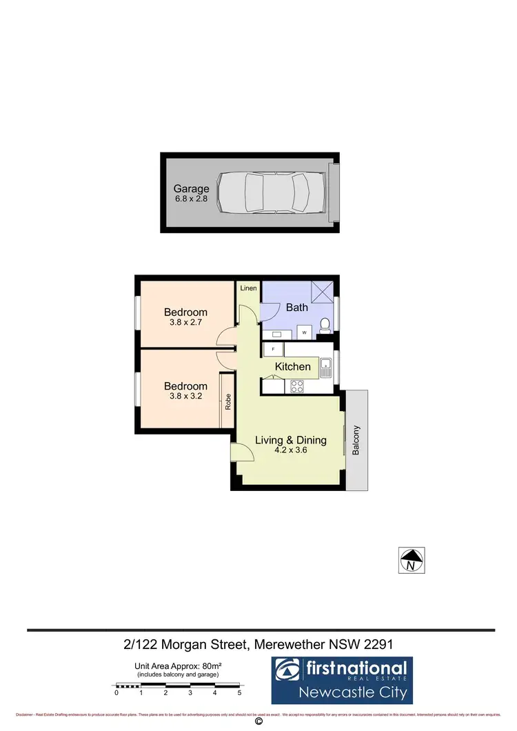 Floorplan of Homely unit listing, 2/122 Morgan Street, Merewether NSW 2291