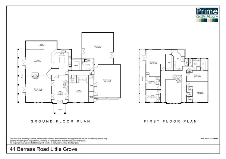 Floorplan of Homely house listing, 41 Barrass Road, Little Grove WA 6330