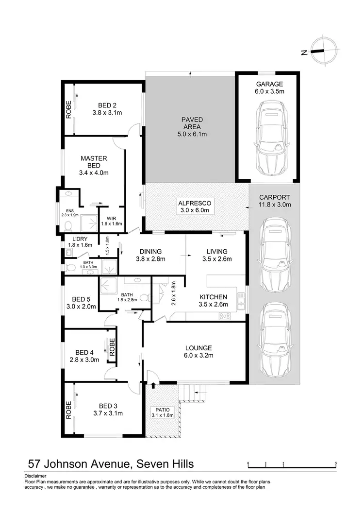 Floorplan of Homely house listing, 57 Johnson Avenue, Seven Hills NSW 2147