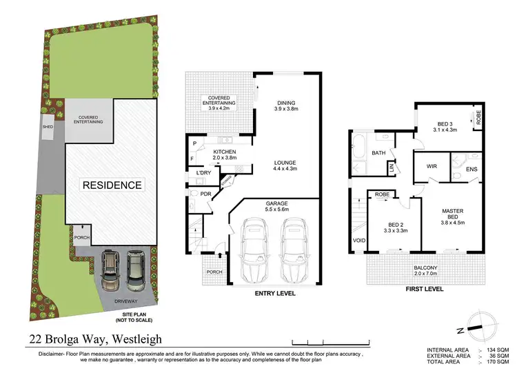 Floorplan of Homely house listing, 22 Brolga Way, Westleigh NSW 2120