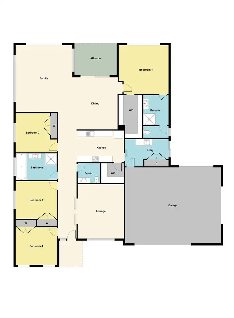 Floorplan of Homely house listing, 105 Field Street, Maryborough VIC 3465