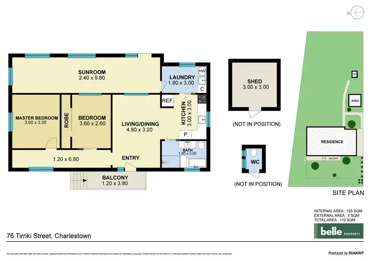 Floorplan of Homely house listing, 76 Tirriki Street, Charlestown NSW 2290