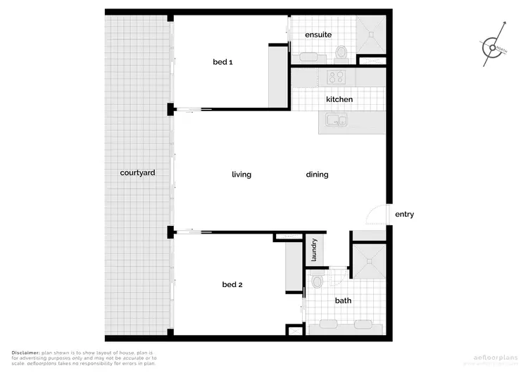 Floorplan of Homely apartment listing, 1/11 Trevillian Quay, Kingston ACT 2604