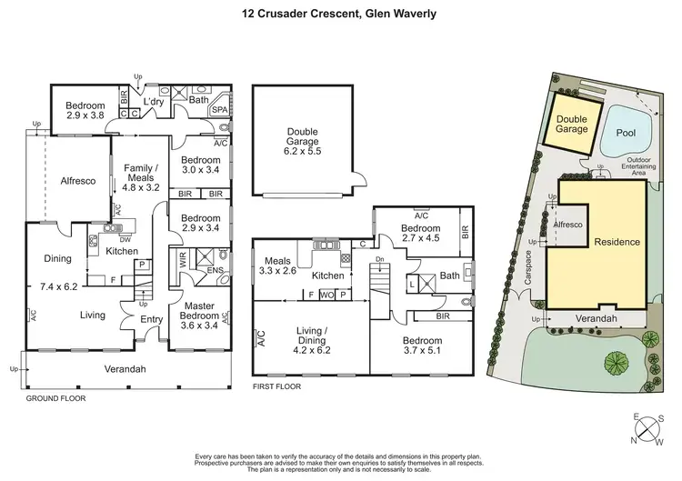 Floorplan of Homely house listing, 12 Crusader Crescent, Glen Waverley VIC 3150